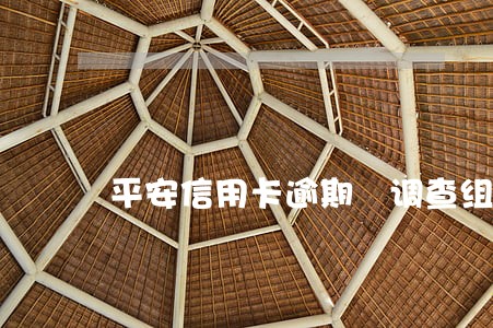 平安信用卡逾期 调查组 平安信用卡逾期 调查组